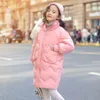 다운 코트 여자 한국 버전면 패딩 옷 두꺼운 따뜻한 아이 겨울 겉옷 스탠드 칼라 아이 코트 놀이 패션 재킷 221007