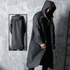 Men S Trench Coats Black Fashion volwassen waterdichte lange regenjas vrouwen mannen regenjas kap voor outdoor wandelen reizen vissen klimmen verdikt 221007