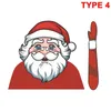 Juldekorationer est biltillbeh￶r 3D PVC DIY SANTA S￶t Auto Windshield Claus Window Decals Wiper Sticker