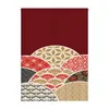 Rideau japonais Sakura Koi porte Feng Shui cloison bonne chance écran court armoire demi-rideaux