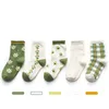 Socks Autumn Winter Cartoon Cotton Strawberry Avocado Bunny haftowany dla dzieci 1 12 lat 221006