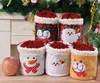 Juldekorationer Juls￤ck Xmas Gift Apple Bag Snowman Santa Christmas-Drawstring Bag Party Supplies SN4714