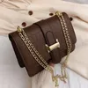 Plunjezakken luxe steenpatroon dameszak kettingen crossbody mode lederen schouder messenger pocket portemonnee handtassen en portemonnee