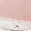 S925 Silver Love Pendant Necklace Original Fit Pandora Women Jewelry Cuban Collar Chain