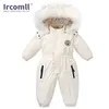 Pagliaccetti Ircomll Neonato Abbigliamento per bambini Impermeabile Con cappuccio Ragazze Ragazzi Salopette Tuta da sci Set da neve Tuta calda da bambino Giacca da sci per 18 mesi-5 anni 221007