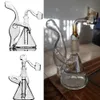 Dab Rig Mini Beaker Recycler Hookahs Glass Bong Ręka Unikalna konstrukcja Mała rura wodna 6.3 -calowa platforma olejna Delikatny wygląd 14 mm