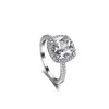 Mode kvinnors bandringar S925 Sterling Silver Ring för kvinnor inlagd med diamant zirkon lyxig vigselring party förslag smycken tillbehör
