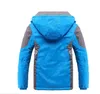 Donsjas Winter Warme Fleece Gevoerde Dikke Kinderjas Waterdicht Contrast Afneembare Capuchon Rits Meisjes Jongens Jassen Kinderoutfits 3-12 Jaar 221007