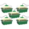 Grow Lights Selling Plant Seed Starter Seedling Trays Kit With Light 8 Leds For Indoor Home Growing 12 Cell Per Tray