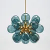 Lampes suspendues Design Modèle Chambre Post Moderne Salon Chambre Lustre Enfants Fille Princesse Bleu Rose Boule