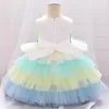 Robes de princesse à fleurs douces pour filles, tenue d'anniversaire pour bébé, Costume de noël, vêtements de fête pour nourrissons de 0 à 3 ans, 2022