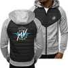 Men's Hoodies Spring Autumn Men's MV Agusta Motorcycles Hoodie Fashion Athletic Casual Cardigan Shoulder Zipper Sweatshirts Hooded