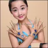 Charm Bracelets Fashion India Dance Single Perform Charm Bracelet Accessories Xinjiang Folk Belly Dances Bracelets Thousand-Hand Bodh Dhhif