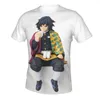 Chemises décontractées pour hommes Est Tomioka Giyuu boule de riz Collectile t-shirt Cosplay Anime hommes Kawaii produits japonais t-shirt