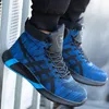 Boots Safety Work Men Winter Indestructible Shoes Steel Toe AntiSmash Sneakers Warm Fur 221007