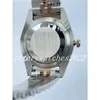 DIY Custom Mens Watch 41mm iki ton gül altın jübile otomatik mekanik spor derin kahverengi kadran Safir Cam 316L paslanmaz çelik kol saati