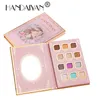 HANDAIYAN 12 couleurs Palette de fards à paupières miroitant paillettes surligneur mat ombre à paupières longue durée étanche miroitant Pigment maquillage