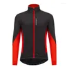 Jackets de corrida Wosawe Wosawe Winter Sleeved Jersey Fleece Winds Isfroff Cold Jerseys Lazer ao ar livre Faixa refletiva para corrida de motocicletas