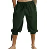 Pantaloni da uomo Uomo Medievale Rinascimentale Vichingo Pirata Costume Cosplay Allentato Cavaliere Contadino Castaways Bloomers Pantaloni