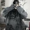 Damen Hoodies Sweatshirts Gothic Japan Cartoon Hip Hop Hoodie Sweatshirt Oversize Frauen Frühling Herbst Lustige Punk Hoodies Tops Frauen Kleidung Hoodie Mädchen 221007