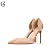 Chaussures de robe GOXEOU Femmes Pompes Satin D'Orsay Bout pointu Talons hauts Fête de mariage Sexy Ball Fashion Office Lady Chaussures Taille 32-46 T220927