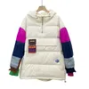 Women's Down Parkas White Goose Down Winter Jacketパッチワーク女性デニムクロスウォームウォーム