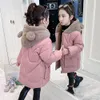 Manteau en duvet -30 degrés fille hiver manteau chaud vêtements pour enfants épais Parka vêtements pour enfants veste en coton à capuche et vêtements d'extérieur en velours 4-13 ans 221007