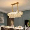 Lustres de lustre moderno lustre de luxo lustre de teto francês para sala de estar quarto hall de entrada para refeições nórdicas de vidro nórdico luminárias penduradas