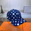 2022 Модные шляпы дизайнер шляпы Blue Letter для мужчин Женщина бейсбол