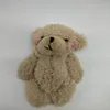 تذكارات Kawaii الصغيرة المفصلية الدببة المحشوة بأفخم مع سلسلة 12 سم Teddy Bear Mini Bear Ted Bears Plush Toys Gifts Christmas Gift 2348 E3