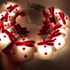 LED Strings Christmas Snowman Lights Lights Lights Xmas Fairy String Decor