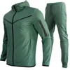 2022 디자이너 얇은 망 스포츠웨어 테크 양털 바지 tracksuit sportwear Pant Tracksuits 느슨한 한 지퍼 남자 위장 망 아시아 크기