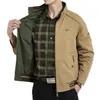 Mens Jackets Brand Doublesided Military Jacket Men 7XL 8XL Spring Autumn Cotton Business Casual Multipocket Mens Jackets chaquetas hombre 221006