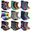 Chaussettes pour hommes Taille 4148 Coton de mode décontractée drôles Longues femmes pour hommes Couleur Couleur arc-en-ciel Basse-casse de plus grande taille pour hommes 221007