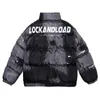 Men's Down Parkas Hip Hop Tie Dye Mens Harajuku Printed Padded Jackets Korean Winter Thicken Warm Loose Casual Zipper Puffer Coats Couples 221007