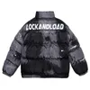 Herren Daunenparkas Hip Hop Tie Dye Herren Harajuku bedruckte gepolsterte Jacken Koreanischer Winter verdicken warme lose lässige Reißverschluss-Puffermäntel Paare 221007