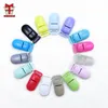 Baby Teethers Toys BOBO.BOX 100Pcs Pacifier Clip Plastic Holder Soother Multicolor Infant Dummy Nipple 221007