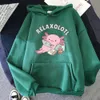 Hoodies للنساء من النوع الثقيل Axolotl boba حليب الشاي هوديز النمط الكوري للنساء ملابس Kawaii Sweatshirt خمر الكرتون هوديي harajuku sudaderas 221007