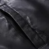 Мужская кожаная искусственная куртка мотоцикл 5xl Jackets Black Jaqueta de Couro Masculina Outwear Мужчина PU Coats Mens Za319 221006