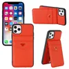 Fashion Luxury Designer Cajones para el iPhone 14 14 Plus 13 12 11 Pro Max XR XS 7 8 Case Back Shell con billetera Lazy Holder 1180178