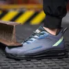 Botas de segurança sapatos de segurança almofada de trabalho botas de segurança de aço de aço de tênis de dedo do pé de aço, botas de trabalho anti -lip de não -lips.