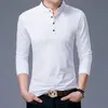 Polo da uomo Vendi abbigliamento di marca di moda Polo a maniche lunghe Slim Fit Ragazzi Mandarin Colla Casual 221007