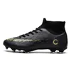 Sapatos profissionais masculinos unissex chuteiras infantis TFFG tornozelo alto botas de futebol chuteiras grama calçados chuteiras 221006