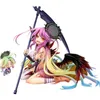 Japanska inget spel inget liv jibril great war q version skurk anime siffror pvc action figur vuxna samling modell leksaker docka x0503