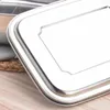 Dinnerware Sets Stainless Steel Lunch Box BPA Bread Flexible Separation Metal Sustainable Suitable For Hiking Tourism #CO