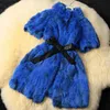 Mulheres de peles femininas Chegada Real Rex Rabbit Coat Genuine Natural Leopard Fur Jacket for Women Winter Dfp301b 221006