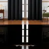 Tende trasparenti 100% oscuranti per soggiorno Cieco Solido Cucina Camera da letto Finestra Decorazioni per la casa Tenda nera 221007