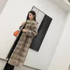 Women's Fur Wheat Kashi Ni 2022 Winter Mink Coat Haining Whole Female Collar Grass Fashion Long