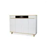 Clothing Storage Wood Shoes Cabinet With Cleaner Ozone Sterilization Deodorization 2-Drawer 4-Door Modern Organizer