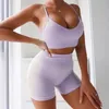 Tracksuits voor dames Casual Skinny Sport Fashion Tracksuit Zomer Vrouwen Sexy V-hals Crop Tops en Biker Shorts Two-Pally Set Outfits Femme